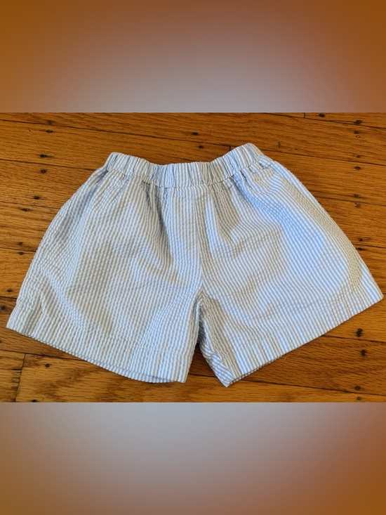 The Beaufort Bonnet Company Other - The Beaufort Bonnet Company Blue and White Sheffield Seersucker Toddler Shorts